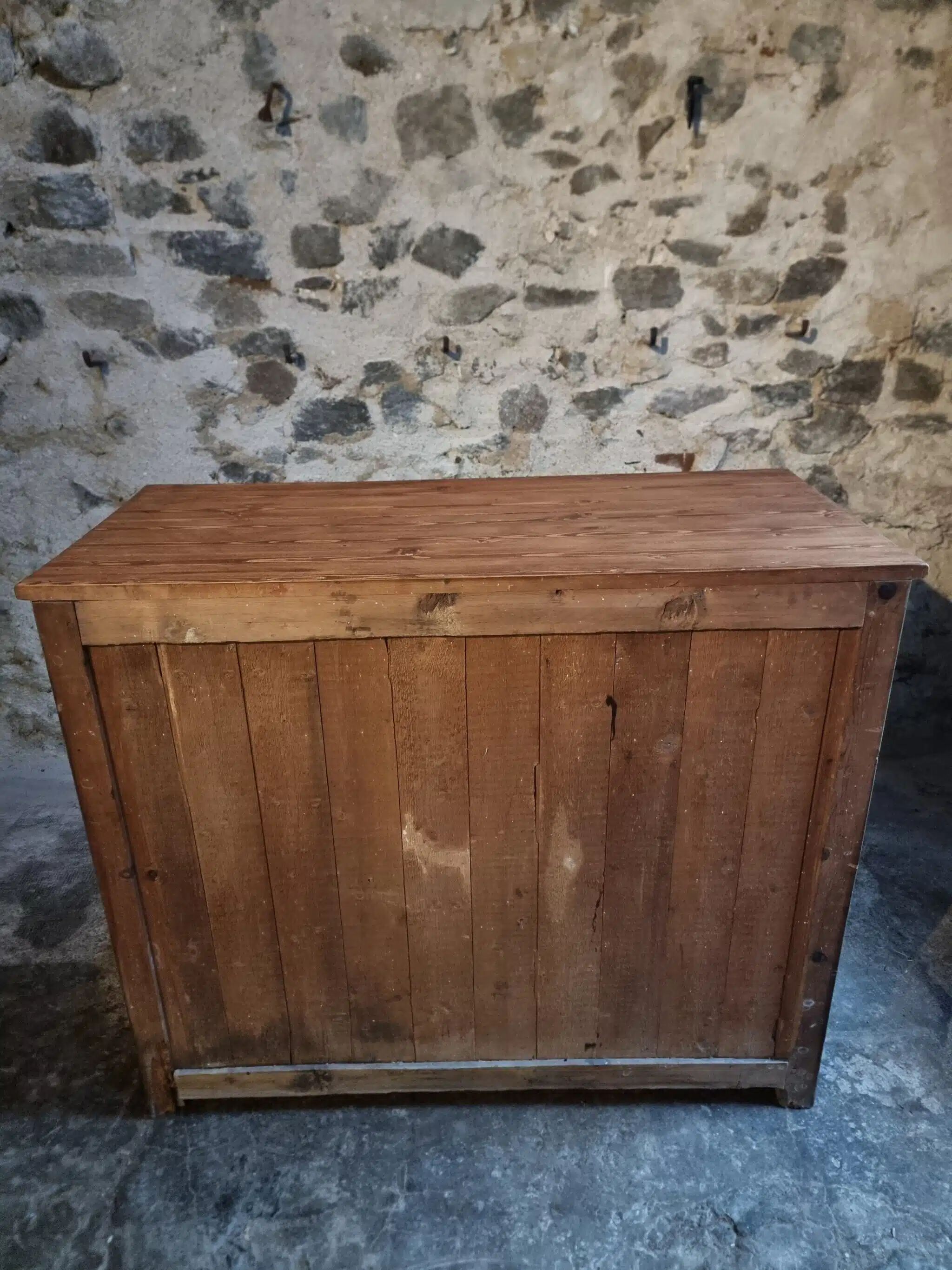 Vintage French pine sideboard – 1930s/1950s