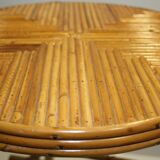 Vinatge rattan side table