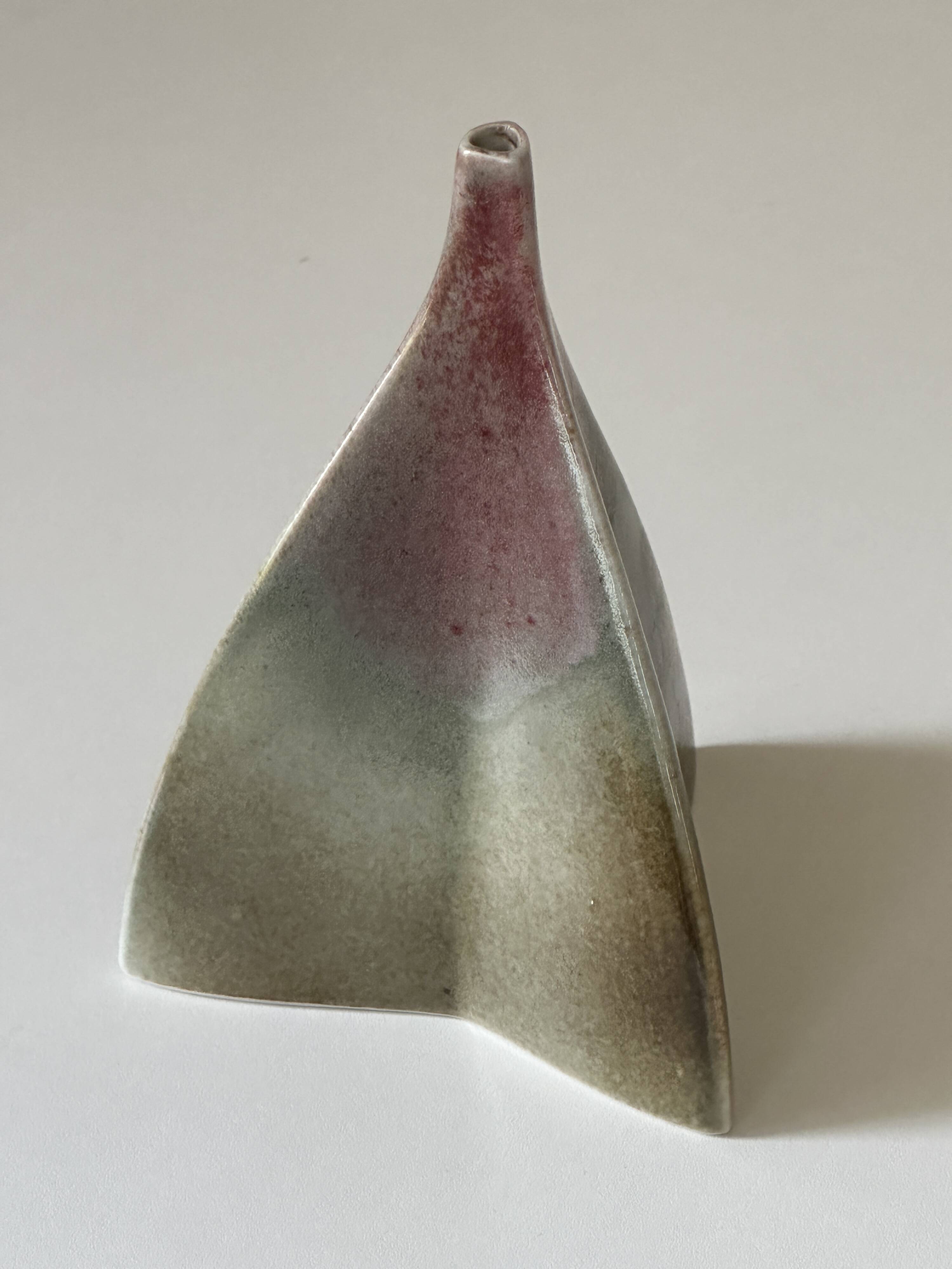 Ceramic vase virebent design 1970s