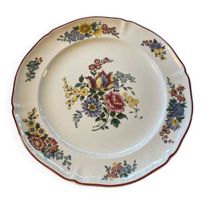 Grand plat Villeroy et Boch modèle Fleurs de Montclair