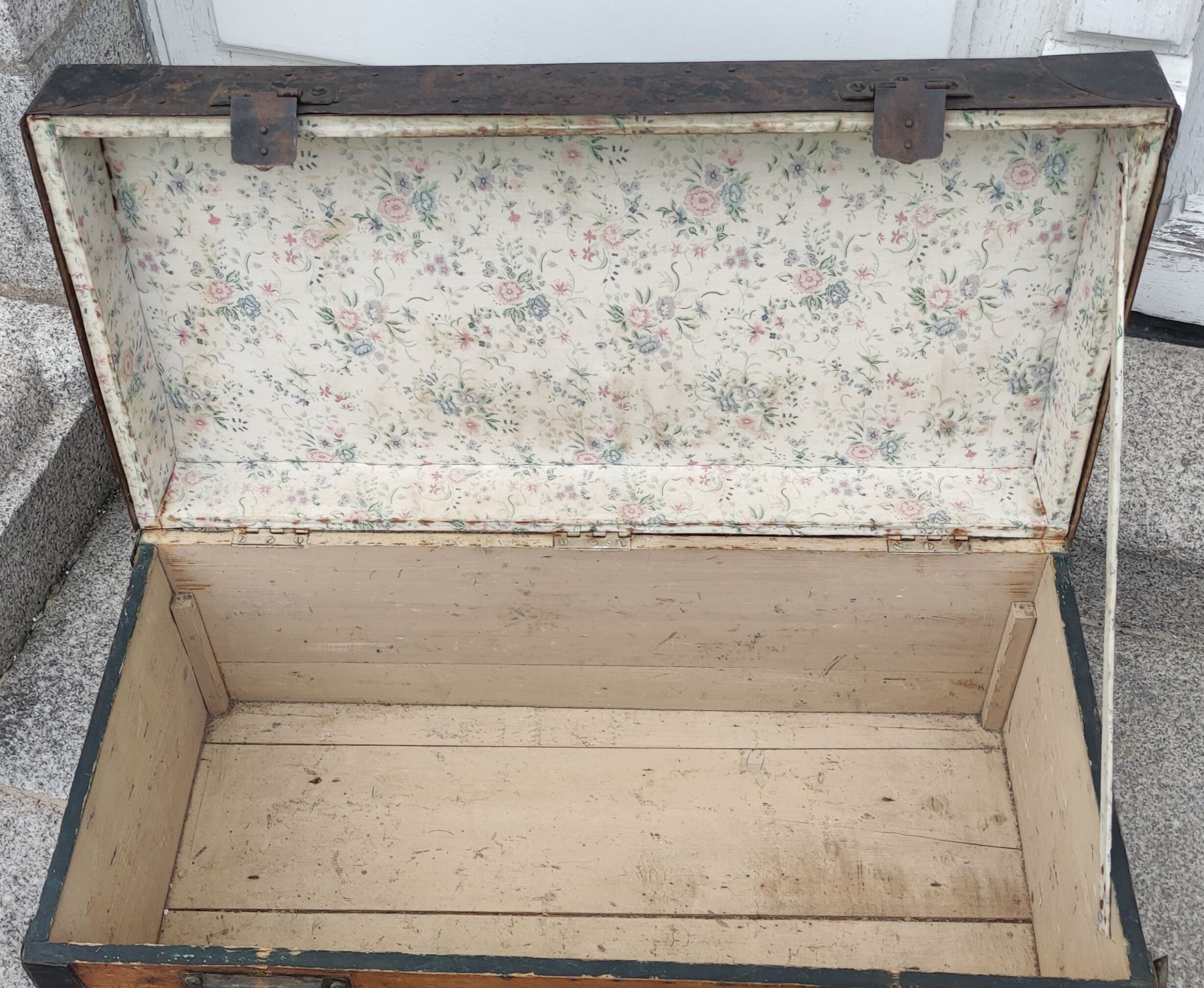 Old wooden trunk, storage chest