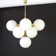 Atomic Lustre in Brass by Kaiser, Germany, 1960s