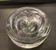 Empty pocket vintage molded glass apple