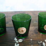 6 vintage Byrrh green lenses