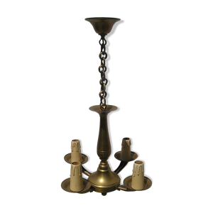 Lustre en laiton à 4