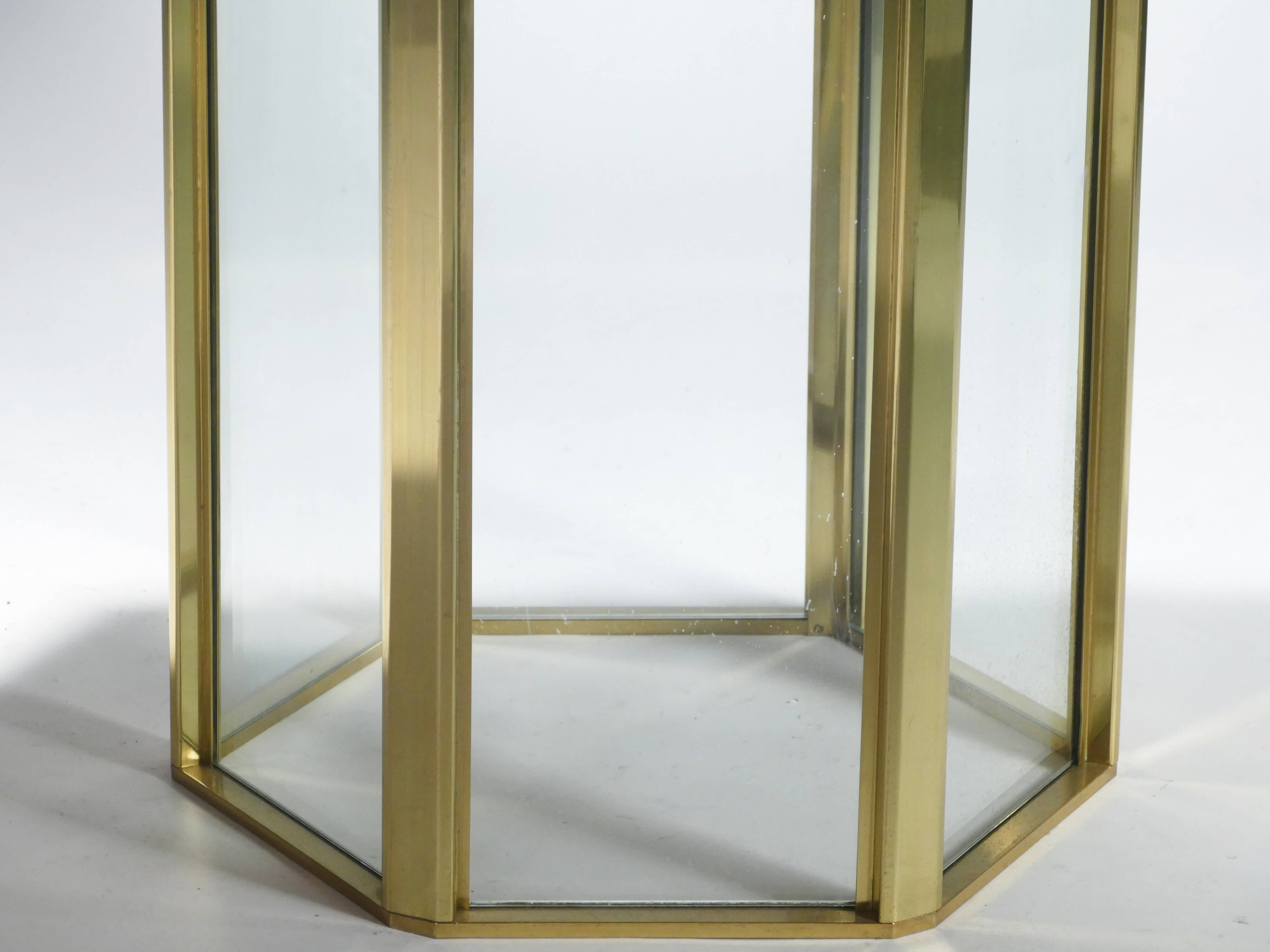 Lacquered Italian table and Romeo Rega 1970 brass