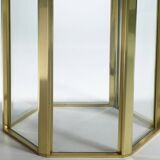 Lacquered Italian table and Romeo Rega 1970 brass