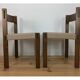 4 chaises brutalistes 1960