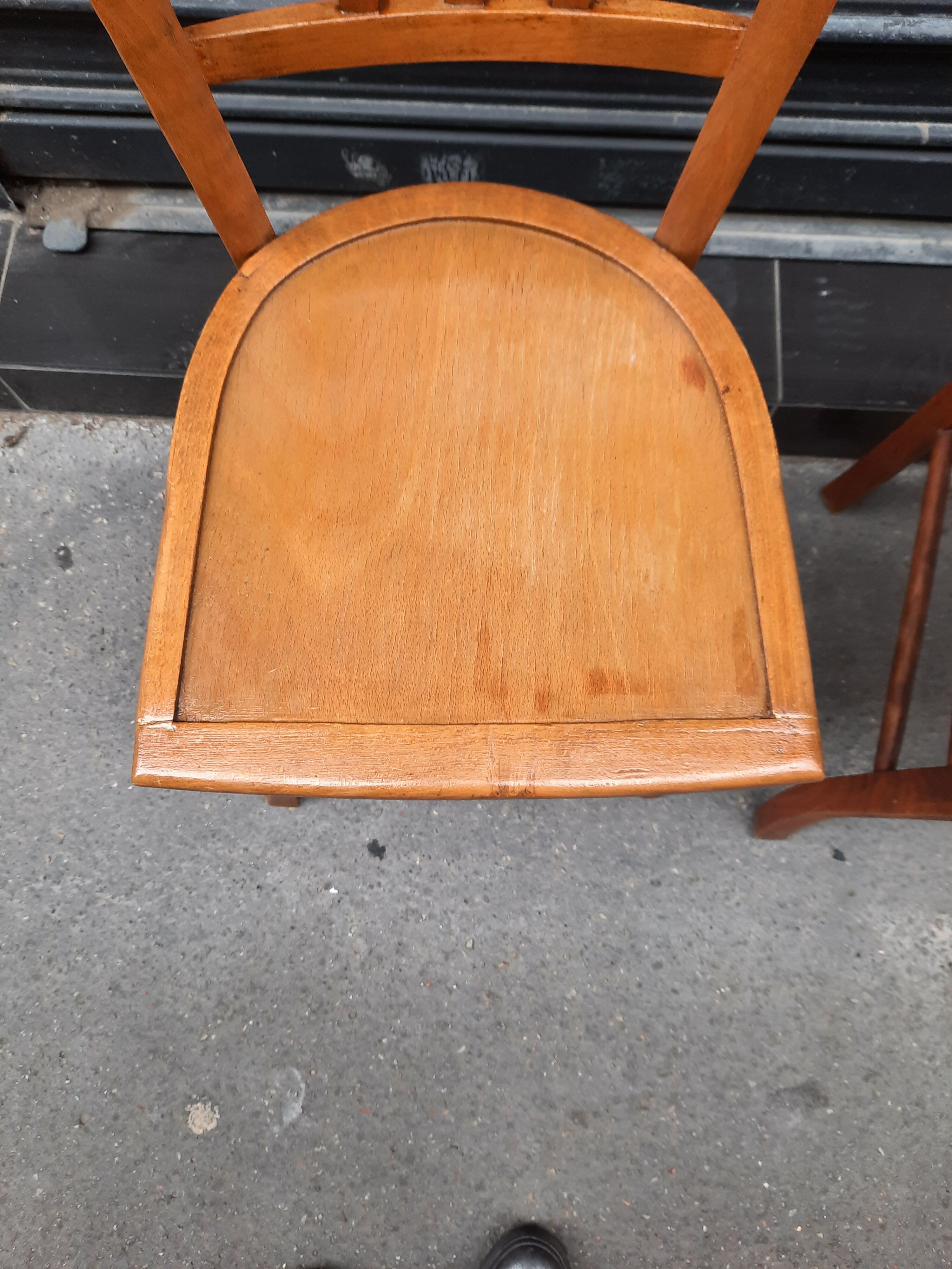 Pair of bistro chairs