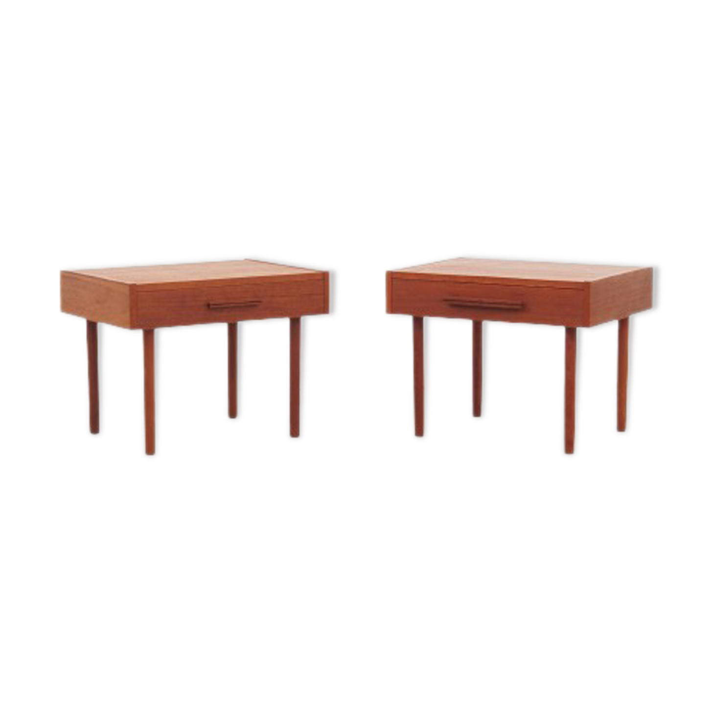 Tables de chevet en teck, années 70, design danois, PBJ Møbler