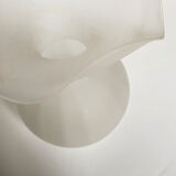 Lancel vase shaped ball frosted glass blown work of Murano