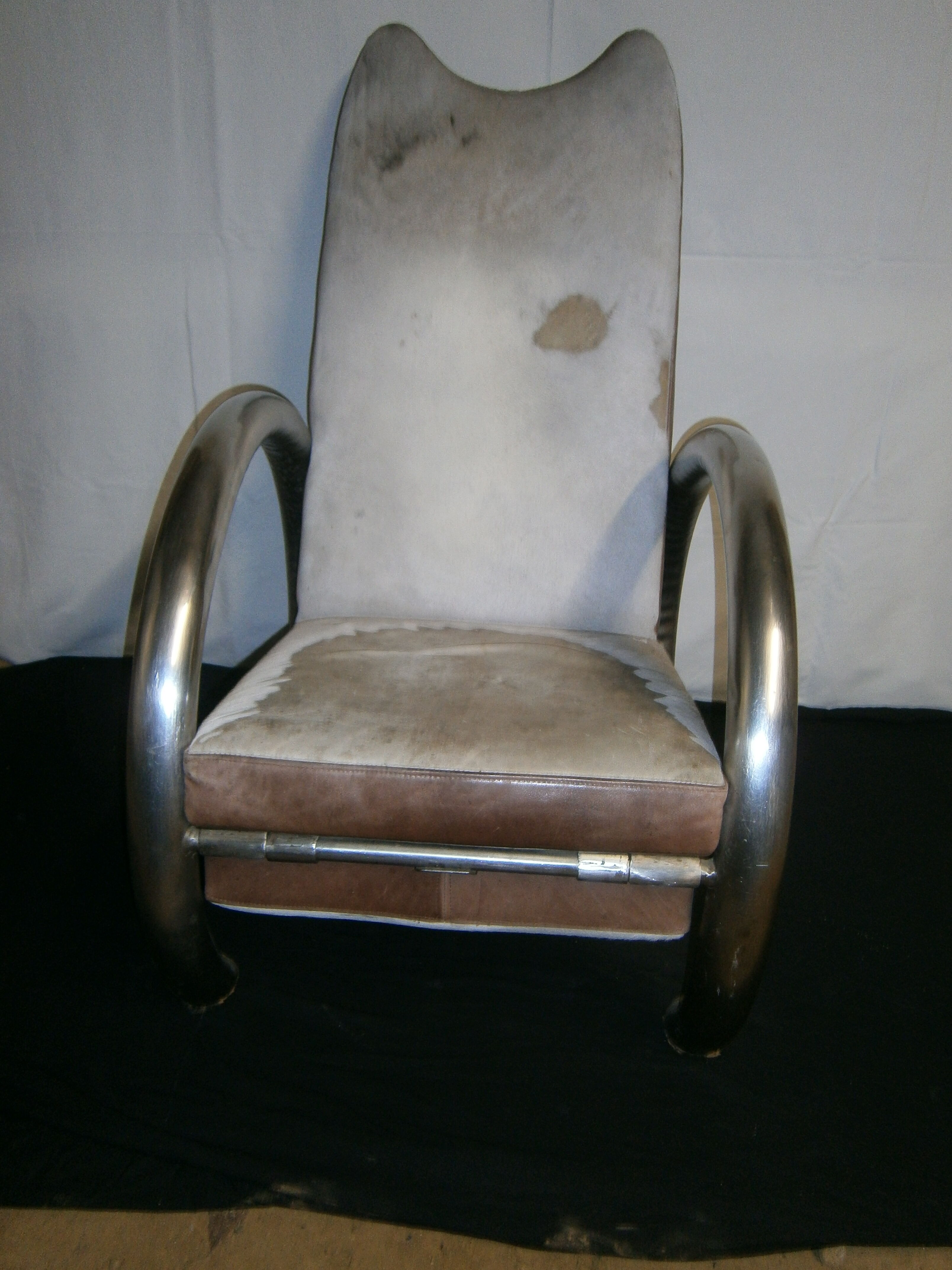 Steel armchair