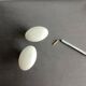 Pair of porcelain door handles