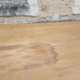 Drawing table wood and vintage metal