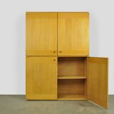 Vintage italian cabinet from the 20th century in beech wood by ibisco, 1970