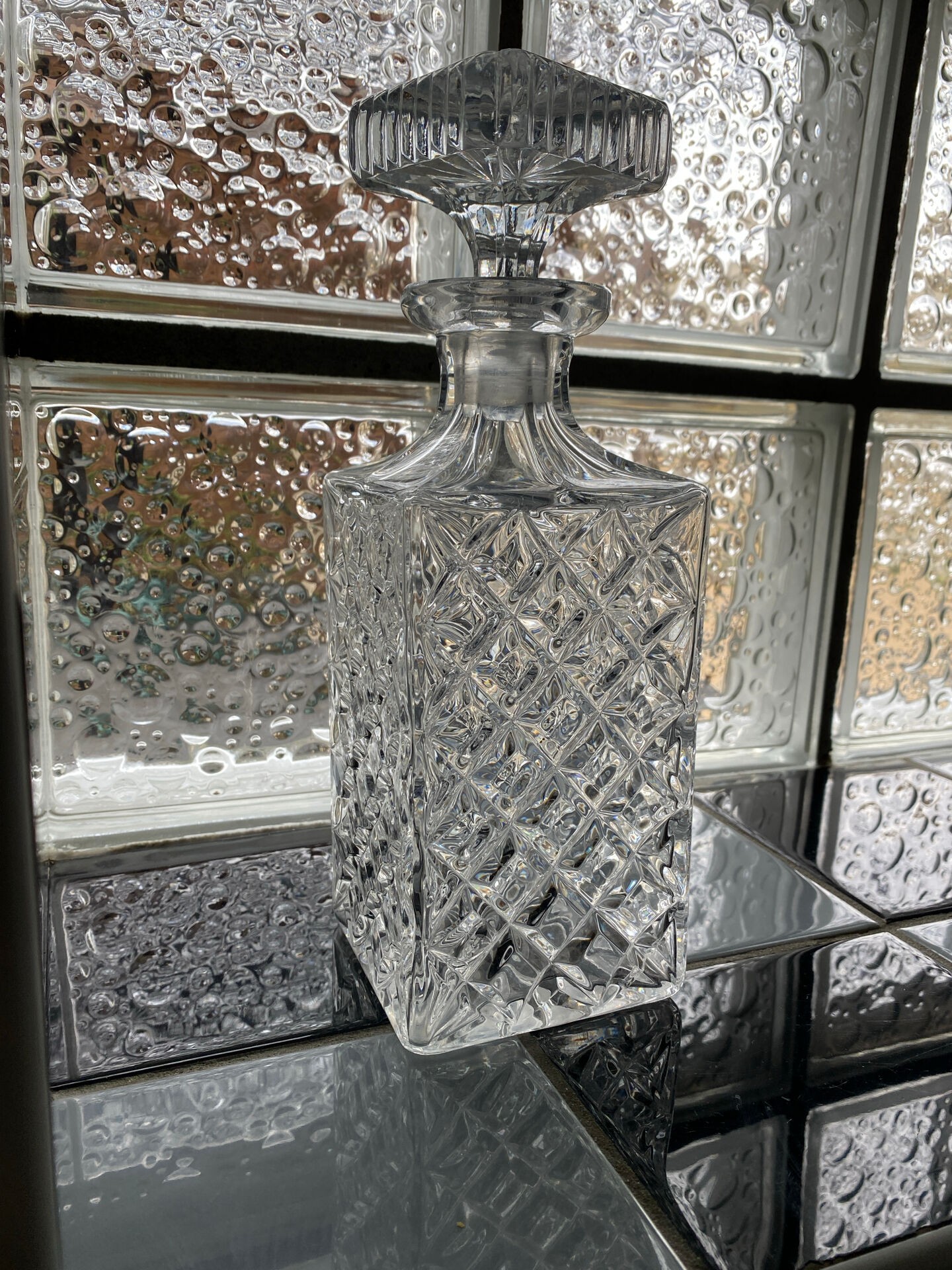 Vintage crystal carafe