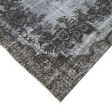 Handmade unique anatolian 1980s 164 cm x 286 cm grey carpet