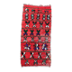 Red Boujad Moroccan rug - 10 x 237 cm