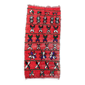 Tapis Marocain Boujad rouge - 10 x 237 cm