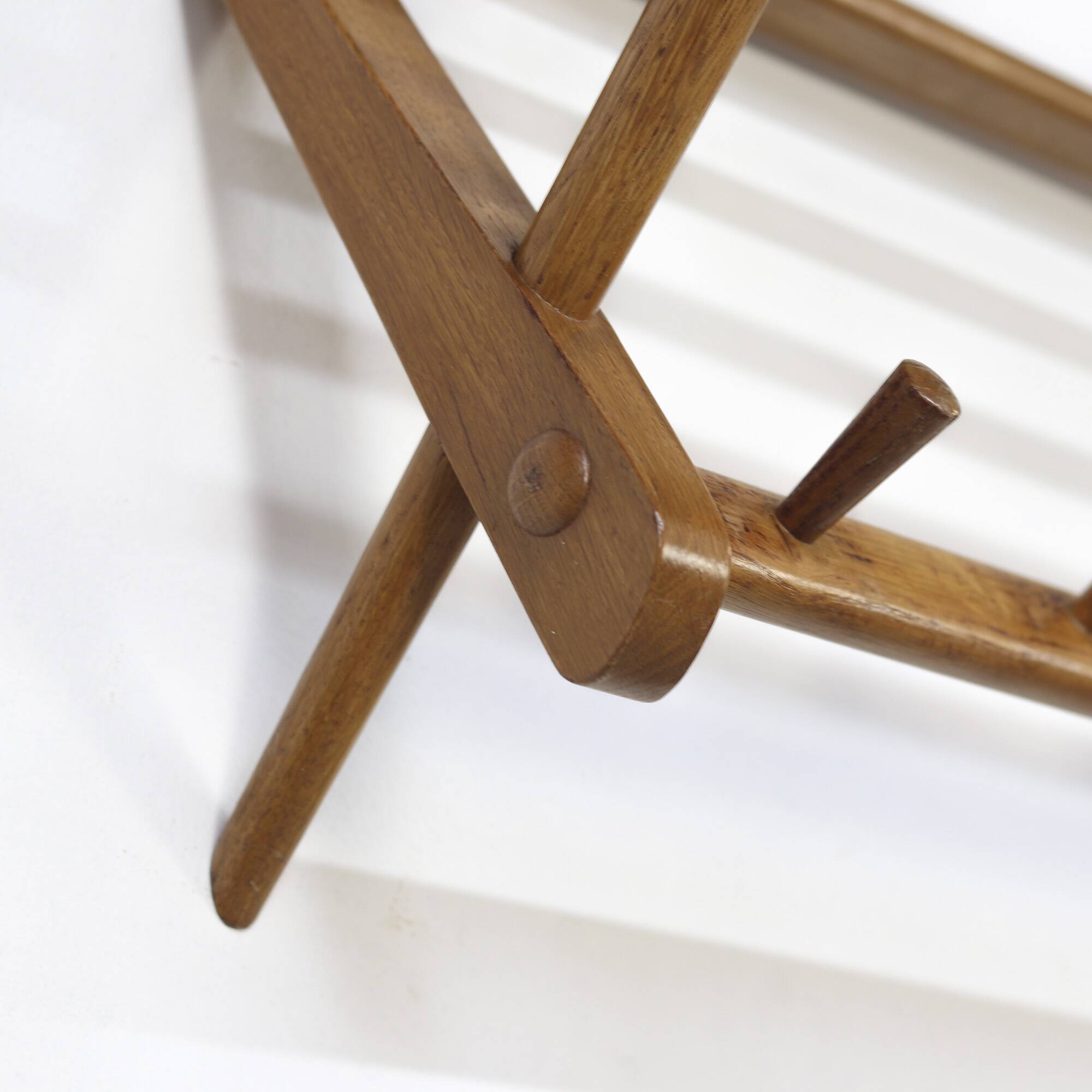Vintage Mid-Century Design Coatrack from Oak