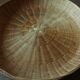Round basketry top vintage wicker