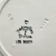 9 soup plates Badonviller model "Les Roses" from the 1950s