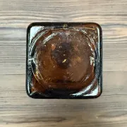 Amber glass bottle