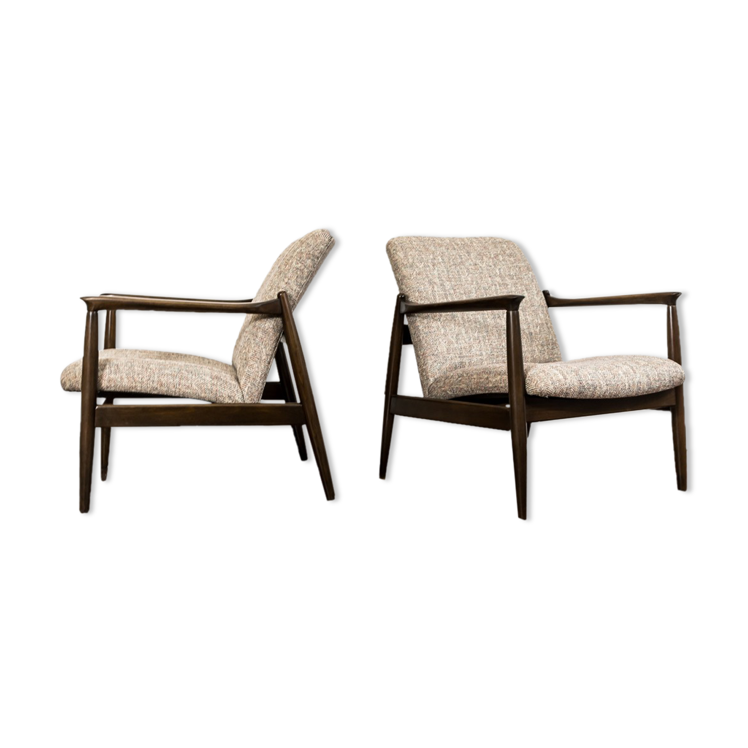 Paire de fauteuils GFM-64 par Edmund Homa Années 1960