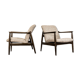 Paire de fauteuils GFM-64 par Edmund Homa Années 1960