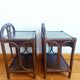 Pair of vintage 1960s rattan bedside tables