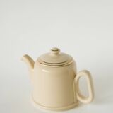 Ceramic teapot, Butter yellow and Gold, 1950