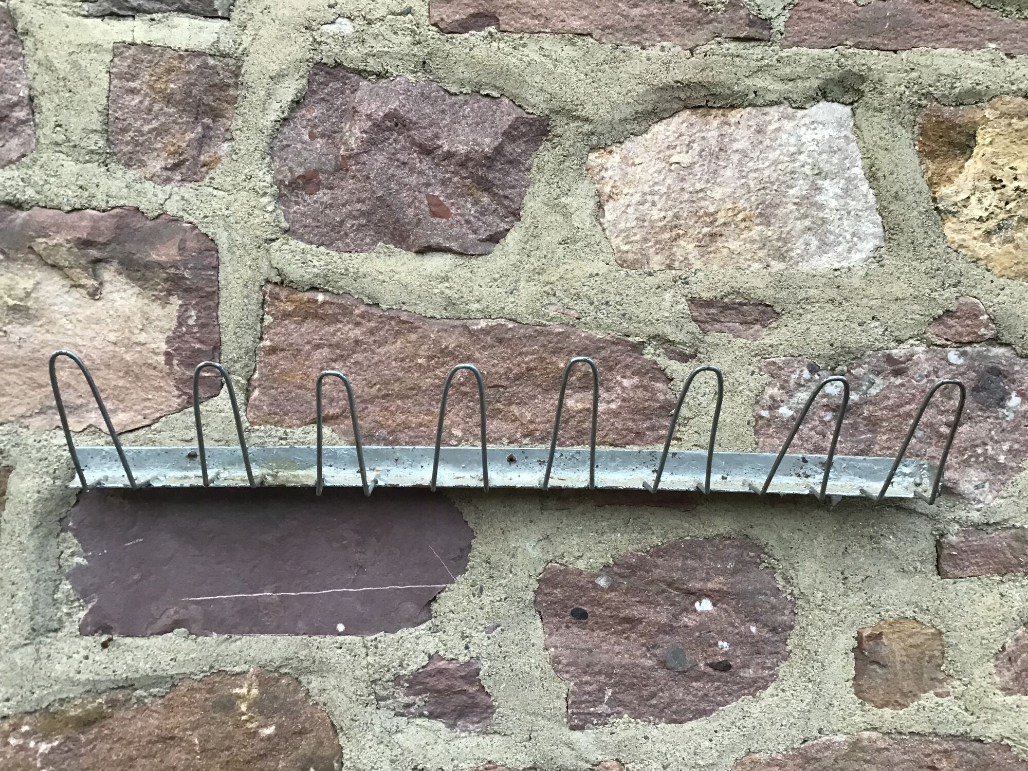 Mid-century metal wall coats door