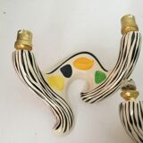 Wall light in vintage earthenware