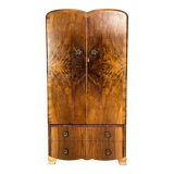 Art Deco Walnut Burl Wardrobe 1930