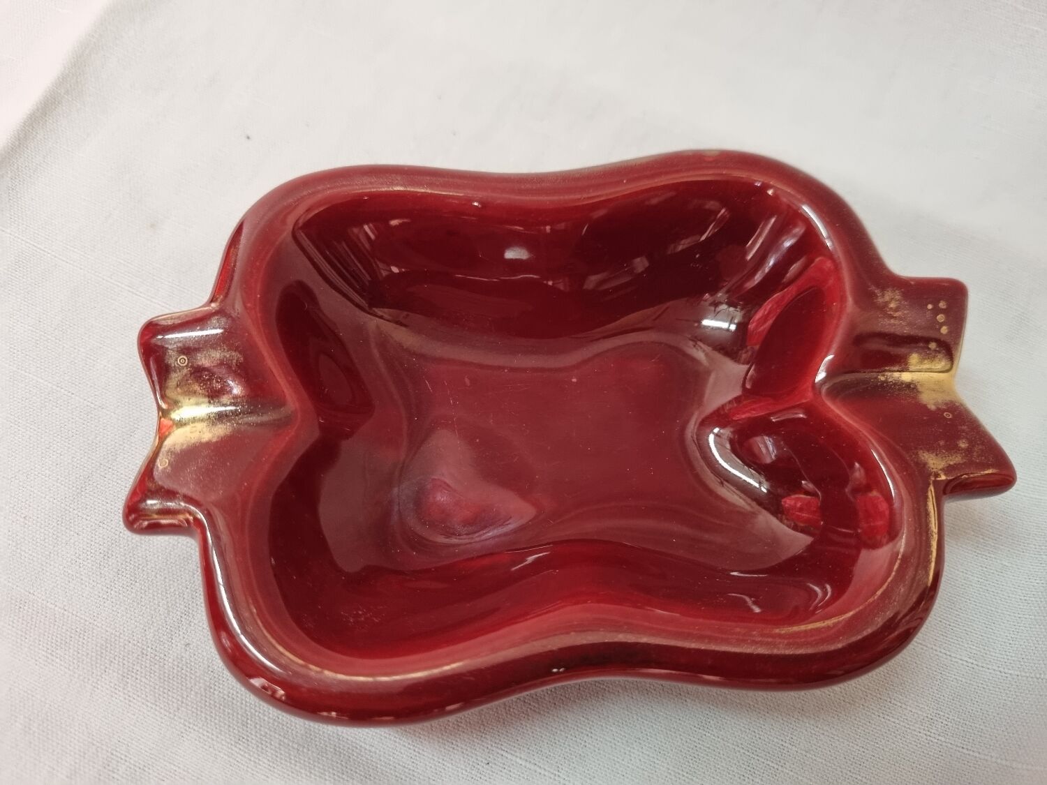 Ashtray earthenware St Clément from 1940/50