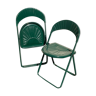 Deux chaises pliantes vintage