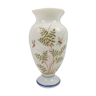 Vase white deco flowers opaline style 30 cm
