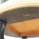 Art deco wood and brass side table 1930s