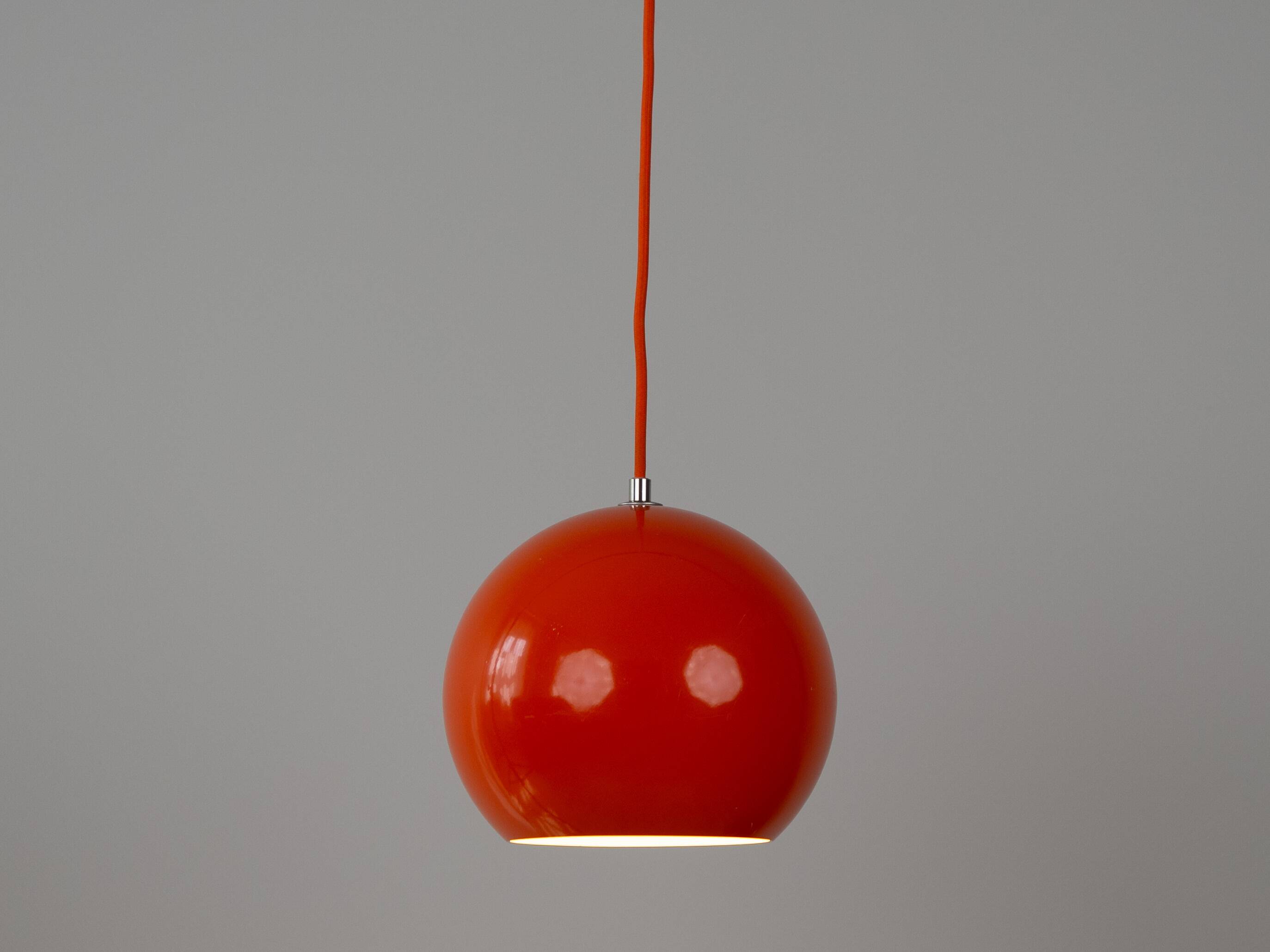 Paire de lampes à suspension vintage danoises Topan de Verner Panton