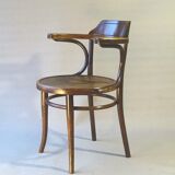 Thonet office armchair N°3 wooden seat, circa 1900