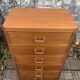 Vintage chest of drawers with compass feet 1960 H112