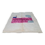 Handmade wool Berber rug 250 x 150 cm