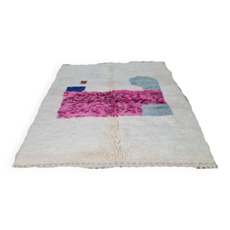 Handmade wool Berber rug 250 x 150 cm