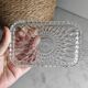 Molded glass ramekin / butter dish
