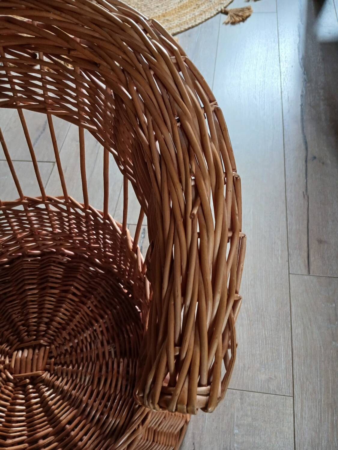 Fauteuil enfant ancien en rotin