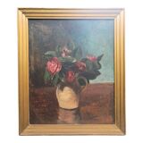 Oil painting bouquet of flowers