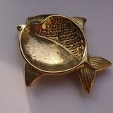 Fish brass trinket bowl