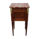 Mahogany bedside, marble incarnate of turquin, late nineteenth century