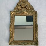 18th century mirror, Louis XVI period, gilded carved wood