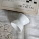 Antique diabolo egg cup in white earthenware